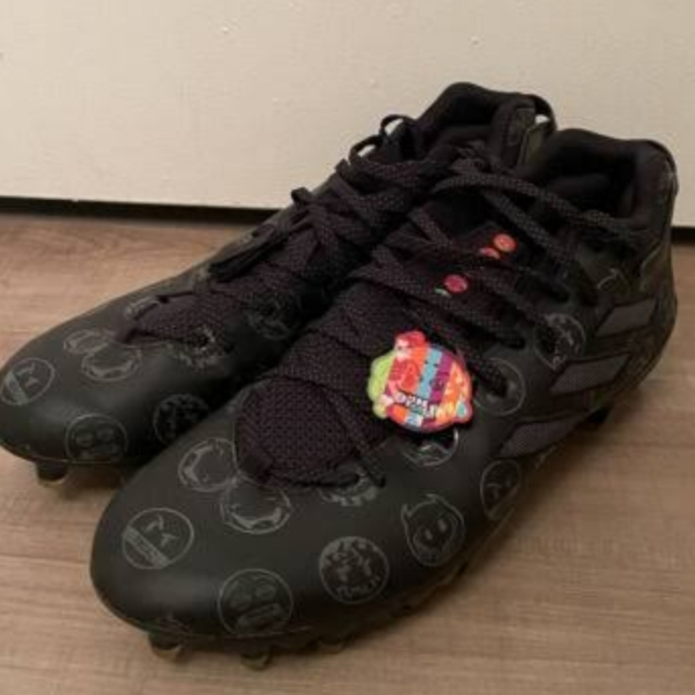 Adidas Freak 22 Big Mood Football Cleats Men’s Size 10.5 Black Emoji Shoes 2022